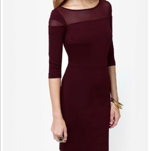 BB Dakota Jada Burgundy Dress - size small